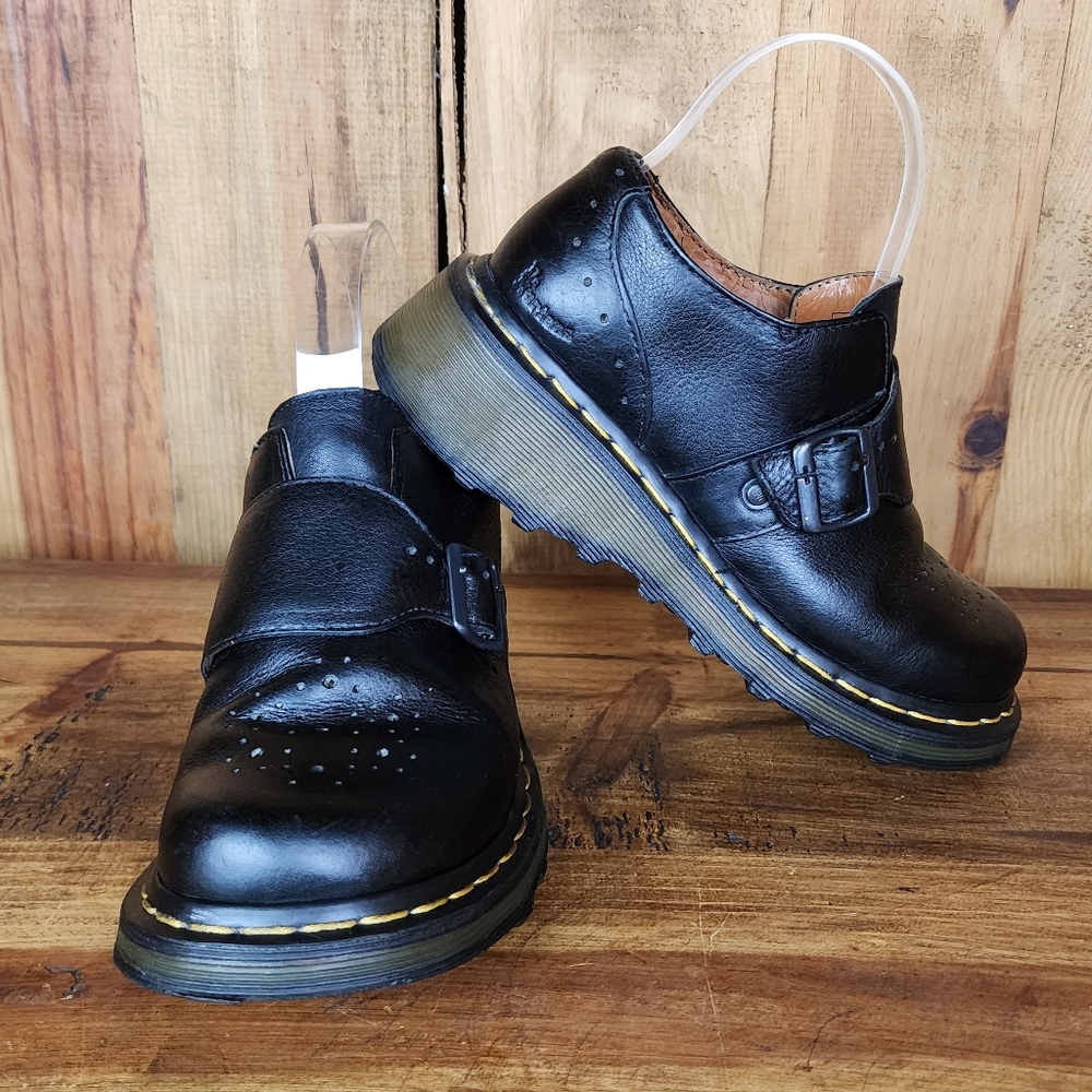 Dr. Martens 3B62 Vintage Wedge Monk Shoe - Picture 7 of 12